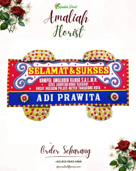 Papan Bunga Ucapan Selamat Slendro